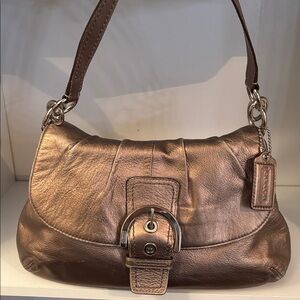 Coach Soho Metallic Bronze Shoulder Bag